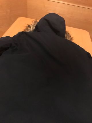 Giacca parka Jack & Jones blu con pellicciotto