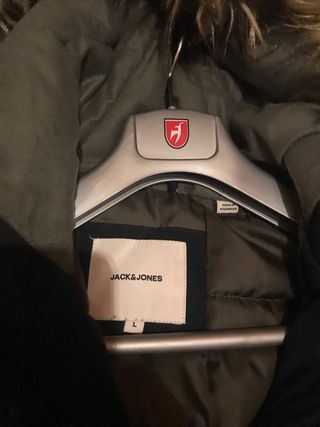 Giacca parka Jack & Jones blu con pellicciotto