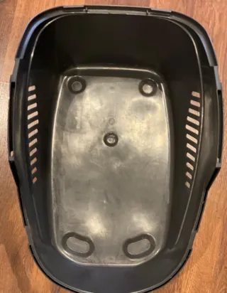 Transportín gato/perro gris y blanco