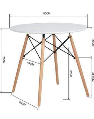 Mesa redonda blanca NUEVA – entrega inmediata