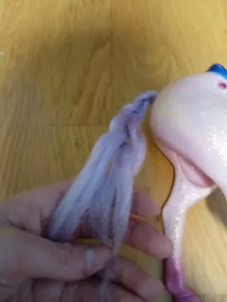 Unicornio de juguete brillante con purpurina