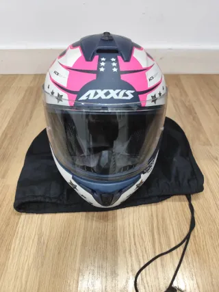 Casco Moto Axxis Draken M Rosa