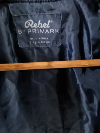 Chaqueta Bomber Rebel Primary Azul Marino y Gris