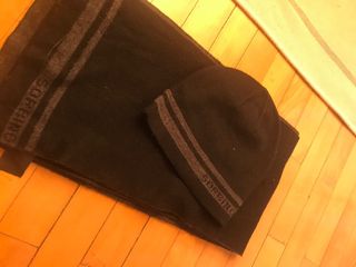 Cappello e Sciarpa Sorbino Neri e Grigio