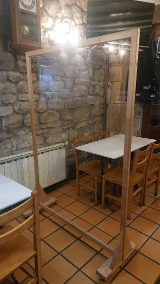 Mamparas cristal madera