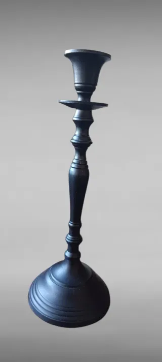 Candelabro Negro Mate