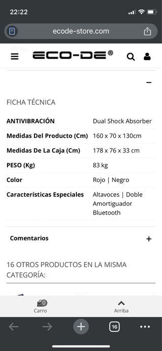 Cinta de correr ECO-DE poco uso
