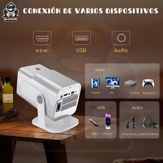 Proyector Consola con Android, Apps y Juegos Retro
