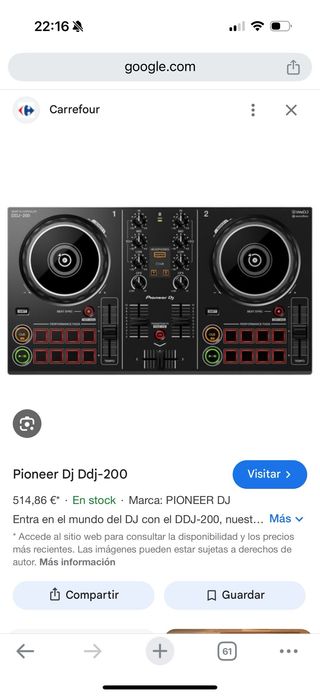 Mesa de mezclas Pioneer DJ DDJ-200