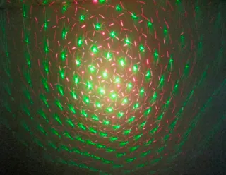 Altavoz disco láser vintage multicolor