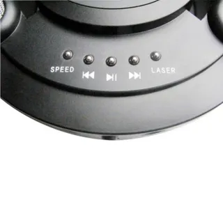 Altavoz disco láser vintage multicolor