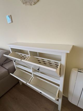 Zapatero Ikea Hemnes Blanco.
