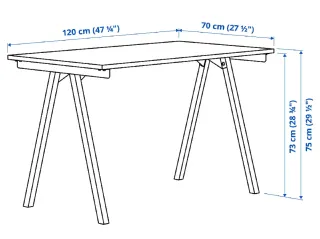 Escritorio blanco 120x70