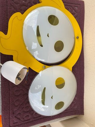 Lampadario vintage anni 90 smile/sole