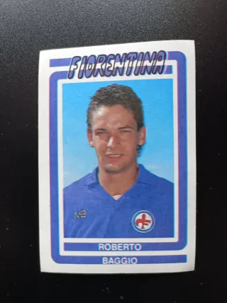 Figurina Roberto Baggio Fiorentina Calcio Flash 88