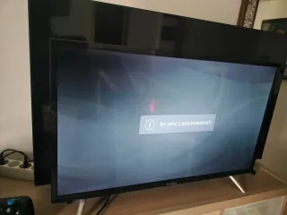 Televisor Thompson Negro y Plateado