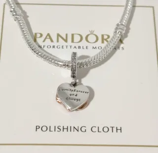 Charm Colgante Doble Corazón Infinito