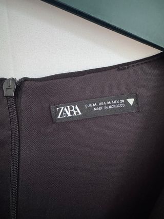 Vestito Zara nero manica lunga