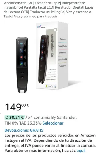 Lápiz Traductor WorldPenScanGo