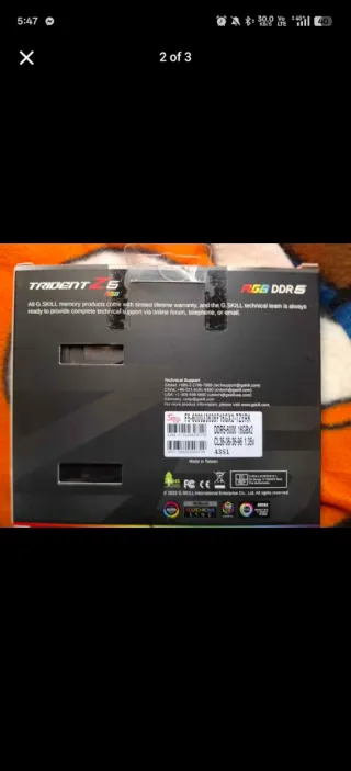 G.Skill Trident Z5 RGB DDR5 32GB (2x16GB) 6000MHz