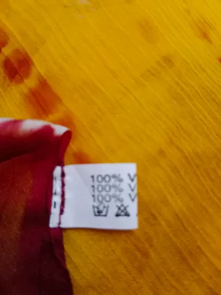 Pañuelo danza vientre rojo y amarillo