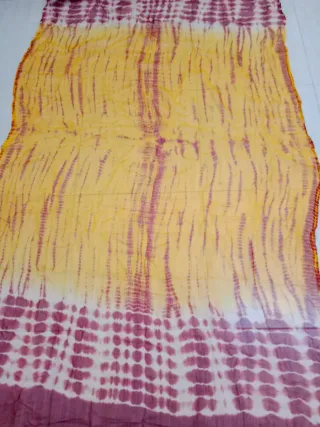 Pañuelo danza vientre rojo y amarillo