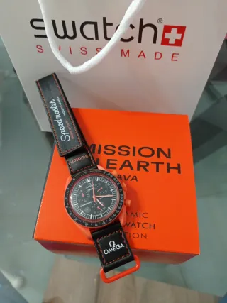 Omega x Swatch Mission on Earth Lava