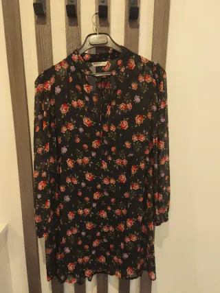 Vestido estampado flores talla L