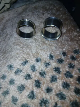 2 Servilleteros de Plata Esterlina