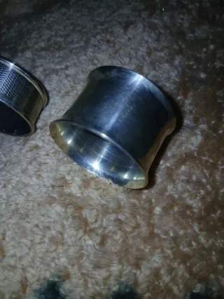 2 Servilleteros de Plata Esterlina