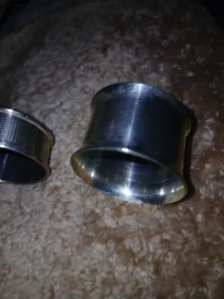 2 Servilleteros de Plata Esterlina