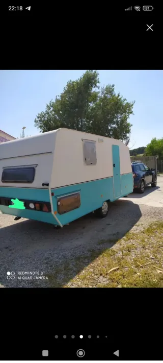 Caravana 750kg con Mover y Ficha Verde