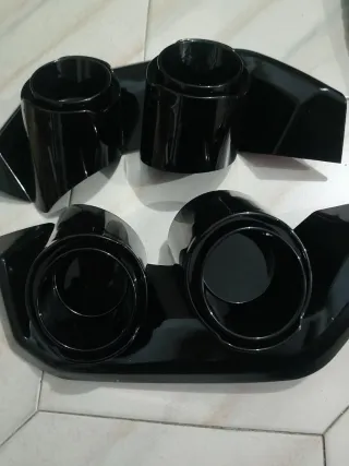 Embellecedores Tubo Escape Audi Negro Brillante