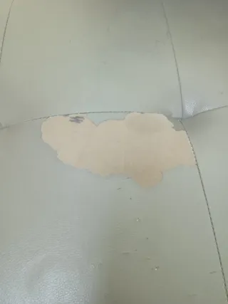 Sofá modular gris piel sintética