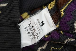 Cardigan Missoni Zigzag Viola e Giallo