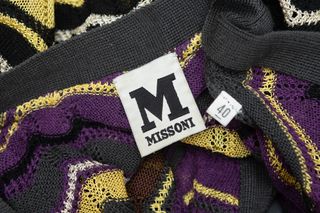 Cardigan Missoni Zigzag Viola e Giallo