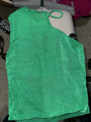 Top verde Stradivarius