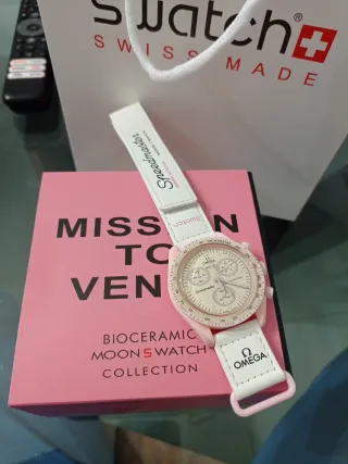 Omega x Swatch Mission to Venus Pink