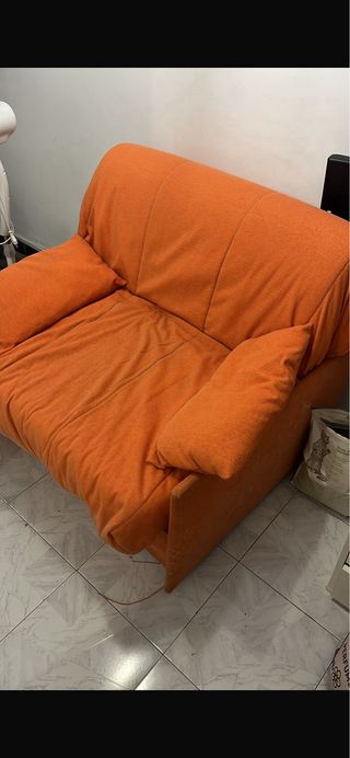 Sofá Cama 1 Plaza Naranja