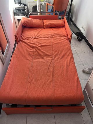 Sofá Cama 1 Plaza Naranja
