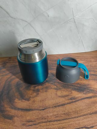 Set Termos Comida MAXSO Azul y Gris