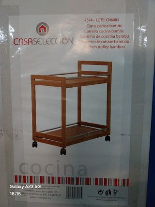 Carrello da cucina in bambù CASASELECCION