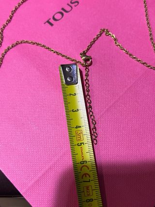 Packaging de Tous//colgante oso y cadena color oro