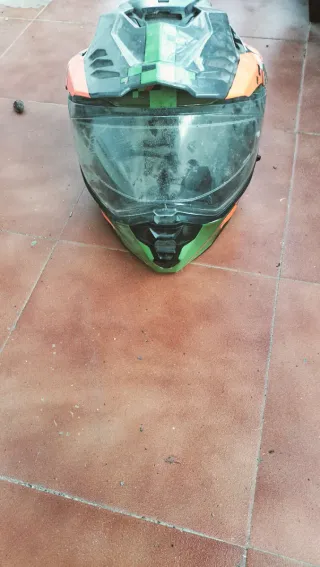 Casco Moto con Soporte Cámara