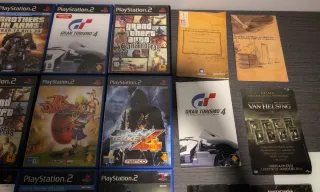 Súper lote x9 cajas y manuales PS2 PAL España 10€