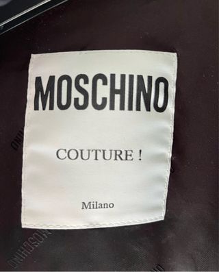 Giacca Moschino Couture Nera Argento