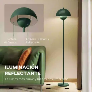 Lampada da terra verde