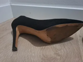 Zapatos de salón ante negros T 37