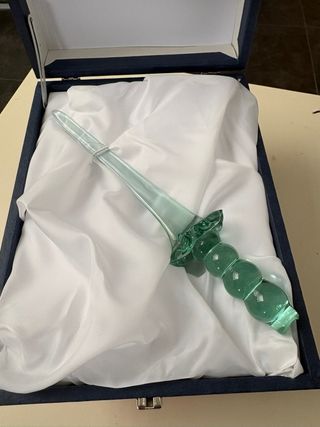 Espada de cristal para tarta comunión