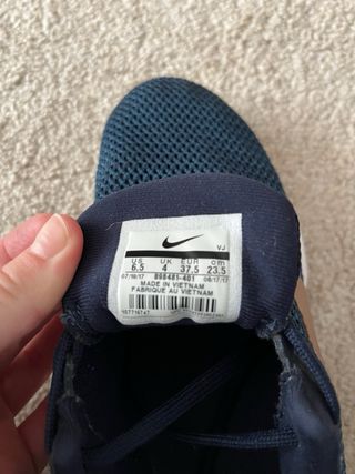 Zapatillas Nike Flex Azul y Dorado